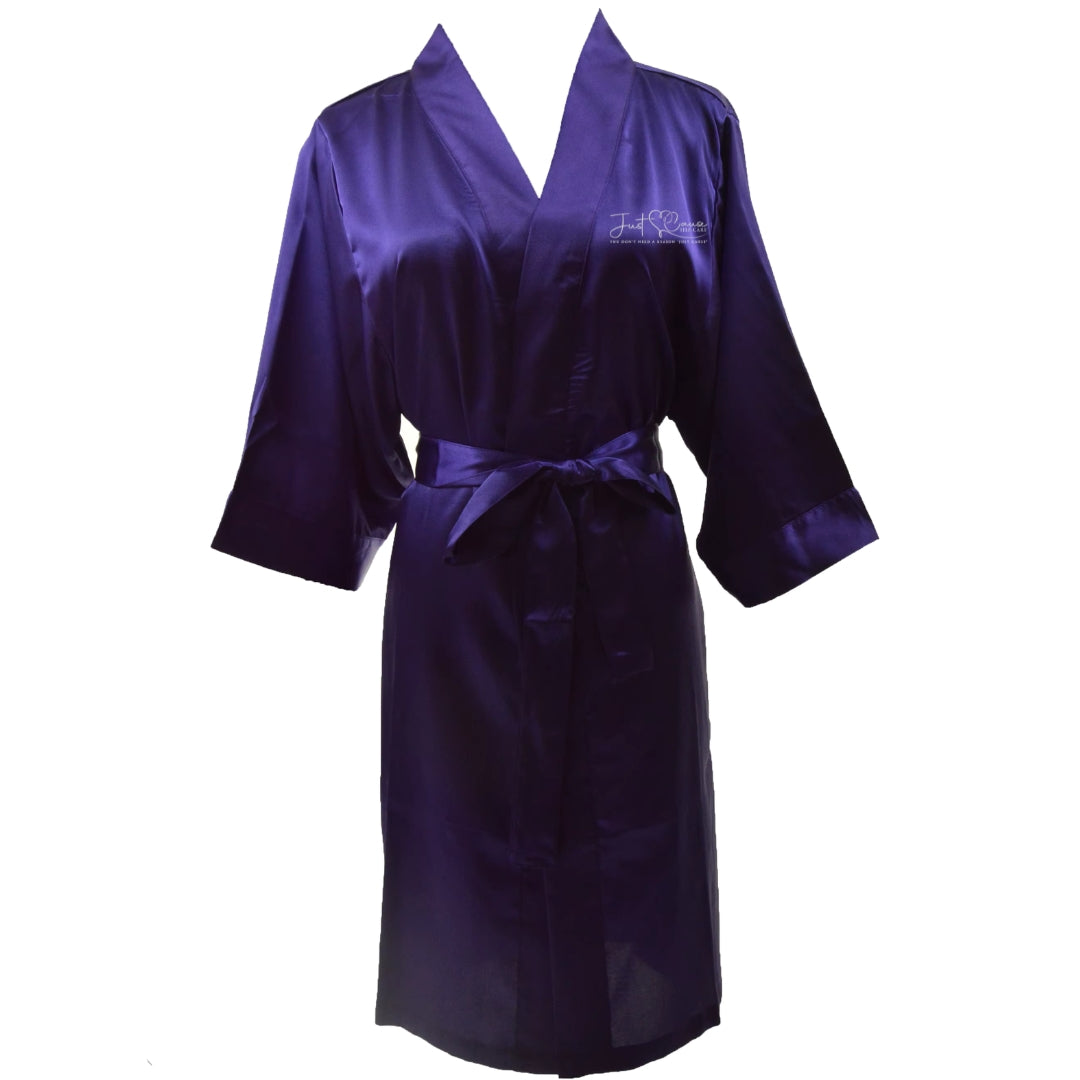 Just Cause Self Care Silk Satin Kimono Spa Robe