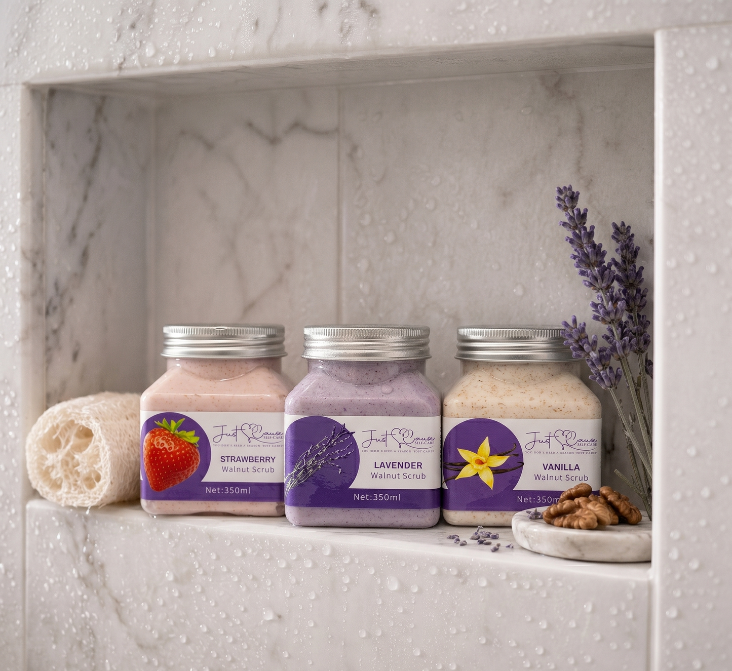 Walnut Body Scrub for Smooth & Radiant Skin | Just Cause Self-Care