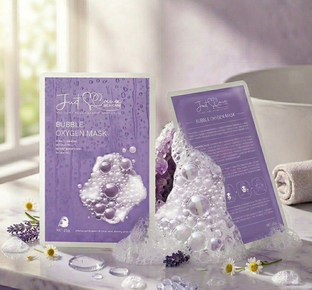 Bubble Oxygen Face Mask - Hydrating Brightening | Just Cause Self-Care
