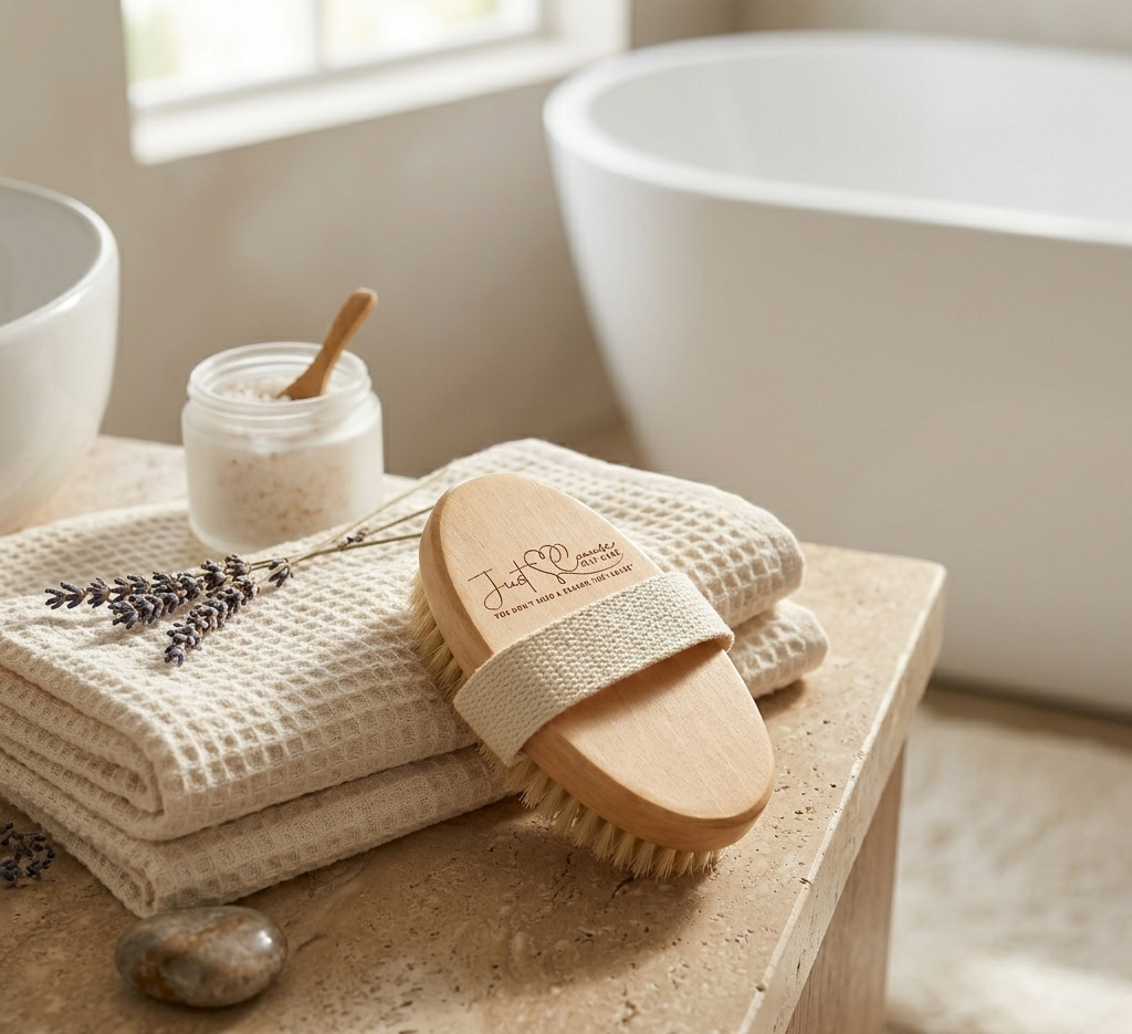 Handheld Dry Brush for Lymphatic Drainage & Glowing Skin | Just Cause Self Care