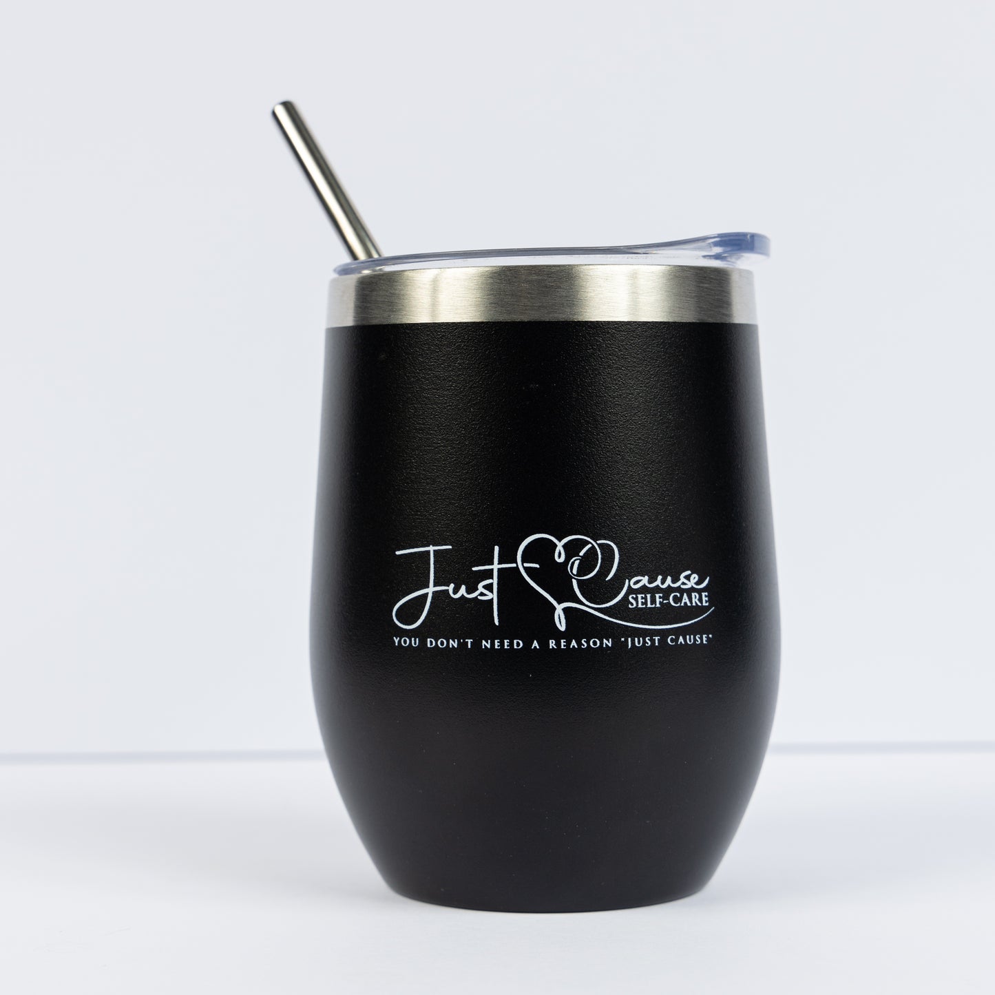 Just Cause Self Care Tumbler| Stainless Steel Insulated Cup with Straw