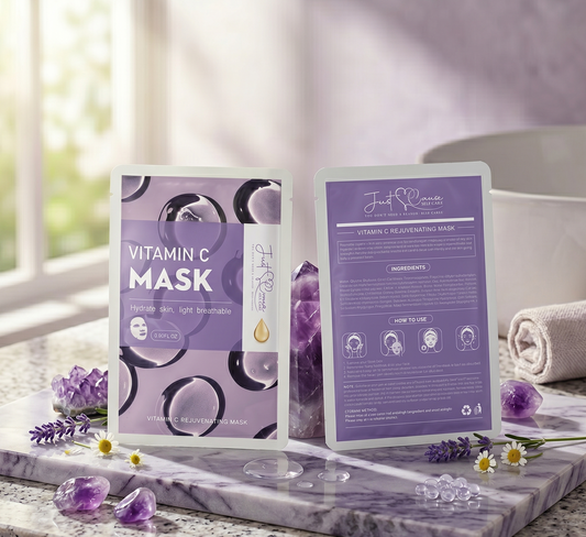 Vitamin C Face Mask Brightening & Glow-Boosting Sheet Mask | Just Cause Self-Care