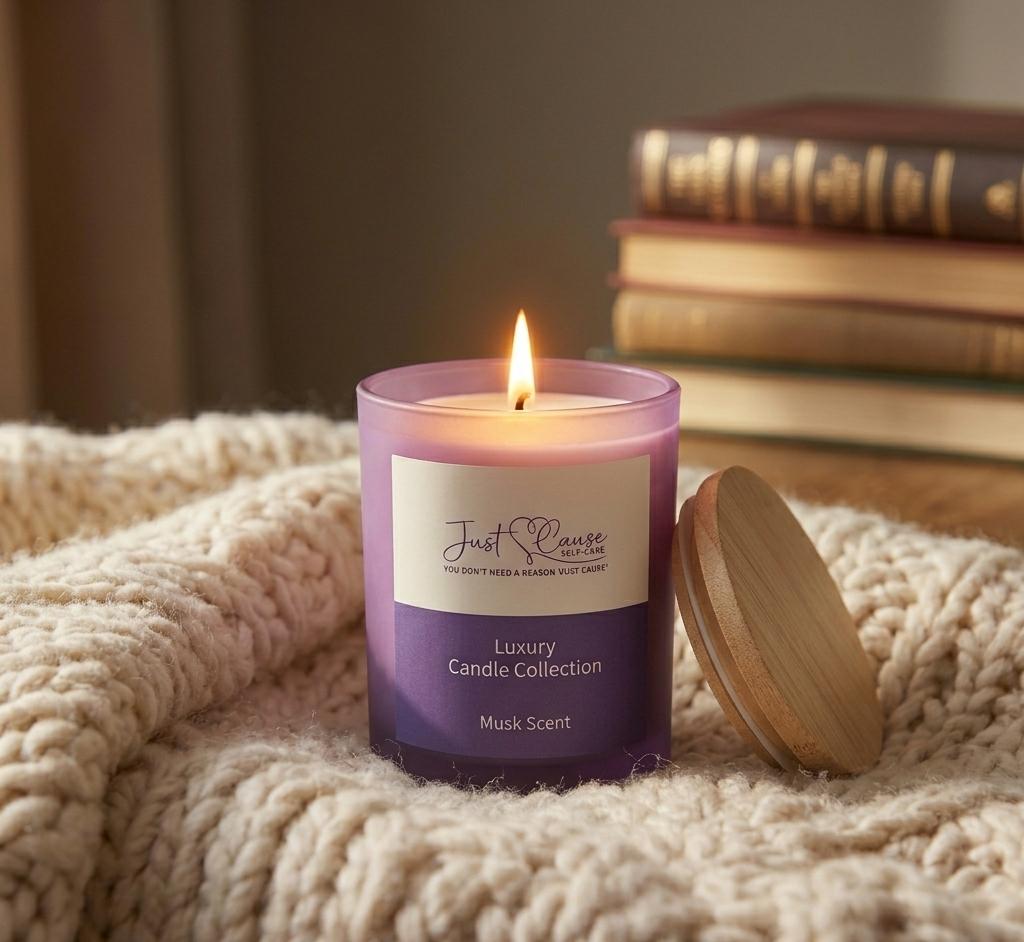 Musk Soy Candle for Relaxation | Just Cause Self-Care