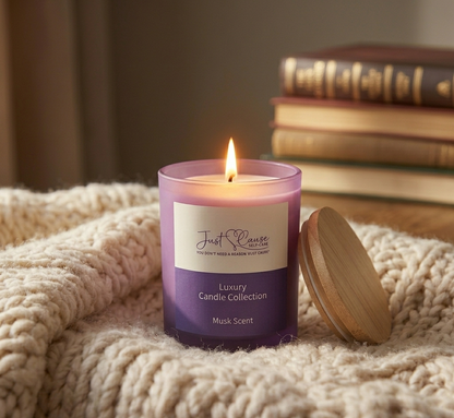 Musk Soy Candle for Relaxation | Just Cause Self-Care