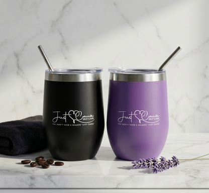 Stainless Steel Insulated Tumbler with Straw | Just Cause Self-Care