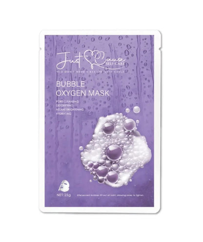 Just Cause Self Care Bubble Oxygen Mask | Hydrating Brightening Face Mask