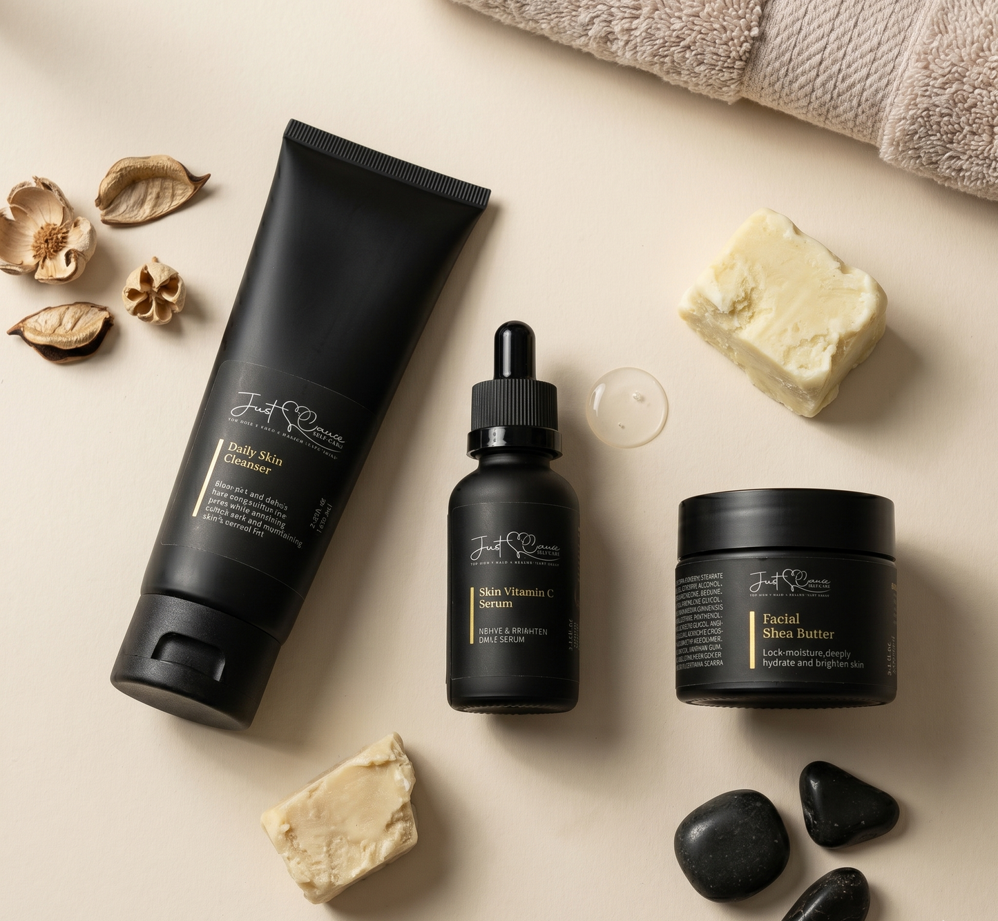 Incomparable Unisex Skincare Set | Cleanser, Vitamin C Serum & Shea  Butter Moisturizer
