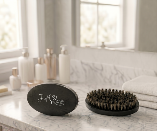 Premium Boar Bristle Beard Brush |  Just Cause Self-Care